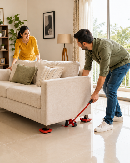 Movora GlidePro Furniture Wheel Pads for Easy Moving